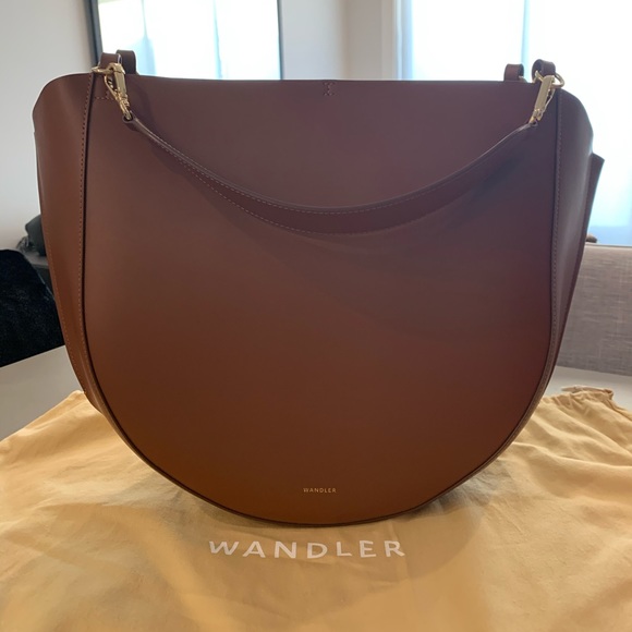 Wandler Mia Leather Tote Bag in Tan (New w/ Box) - Picture 2 of 5